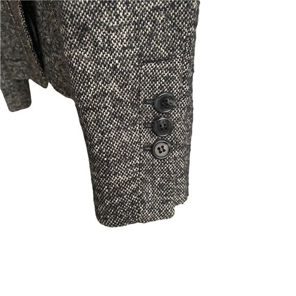 𝅺MASSIMO DUTTI Wool Blazer Black Grey 36 - Picture 5 of 9